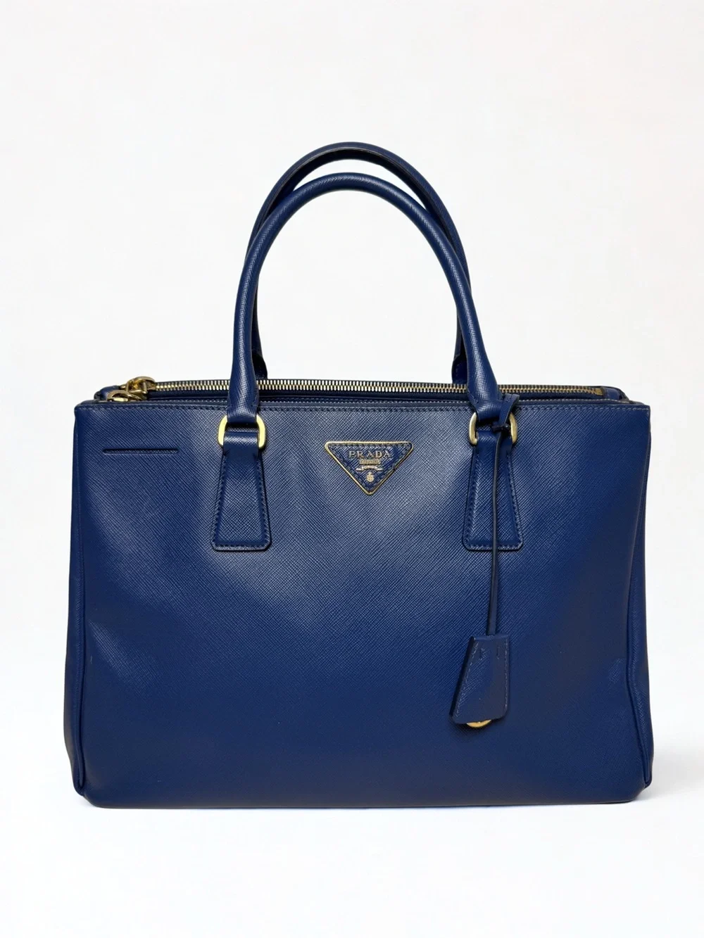 Prada – Galleria Double Zip Tote – Saffiano Lux – Bluette/Cobalto.